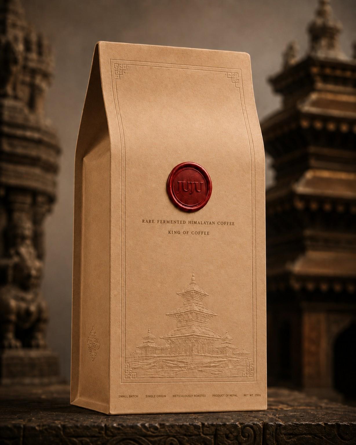 JUJU Rare Fermented Himalayan Coffee Private Reserve packet
